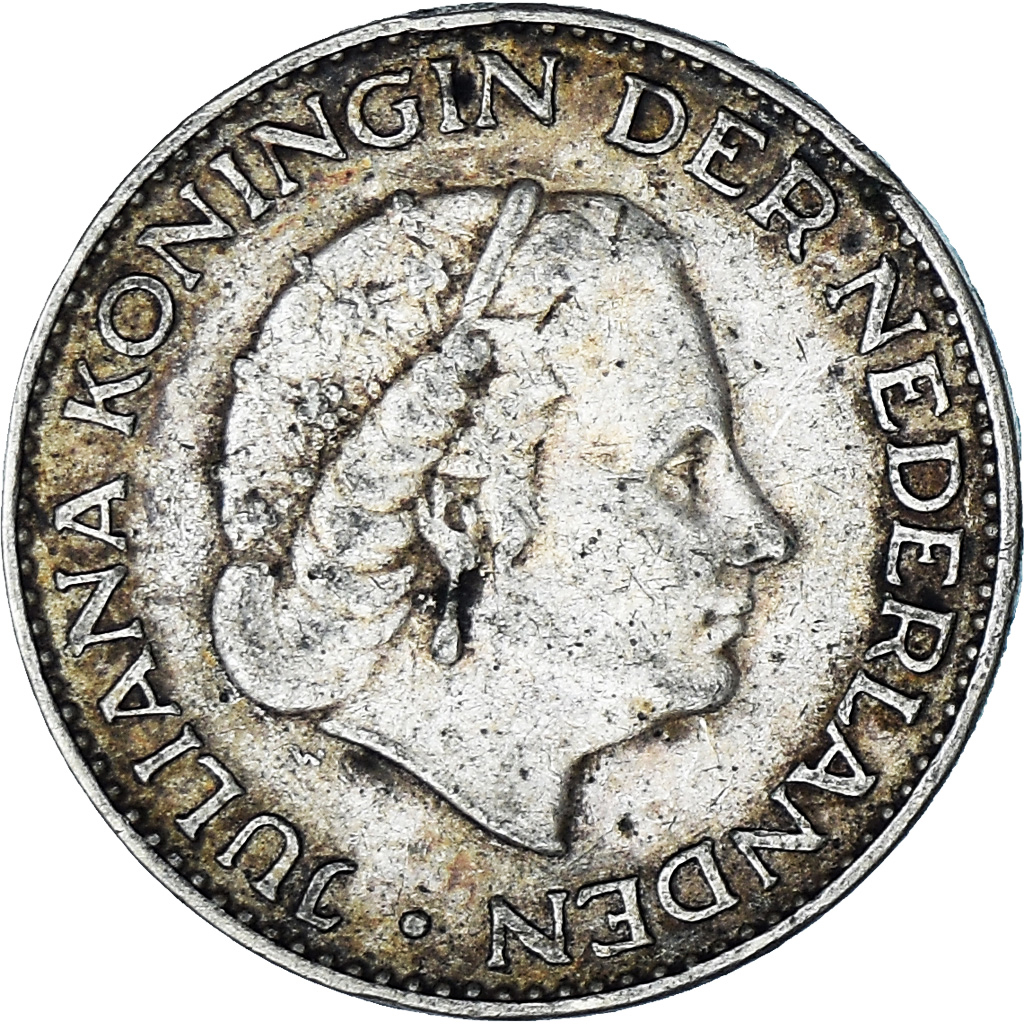 Coin, Netherlands, Juliana, Gulden, 1958, , Silver, KM:184