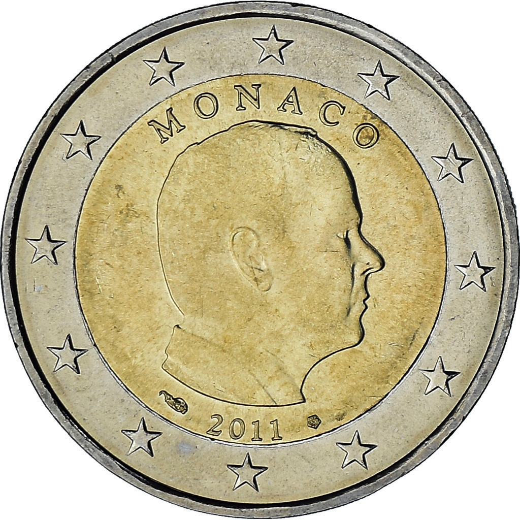 Monaco, Albert II, 2 Euro, 2011, Paris, , Bi-Metallic, KM:195
