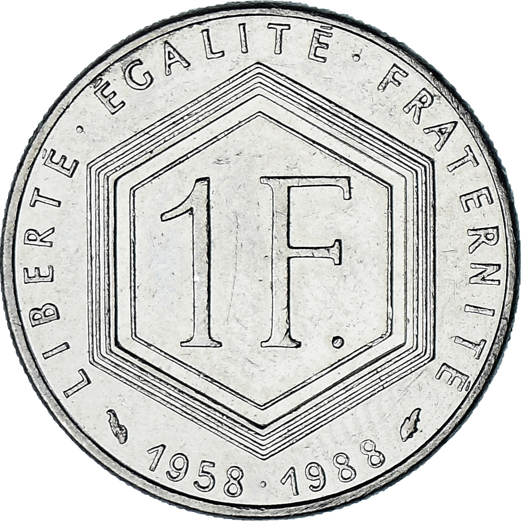 Coin, France, Charles de Gaulle, Franc, 1988, Paris, , Nickel, KM:963