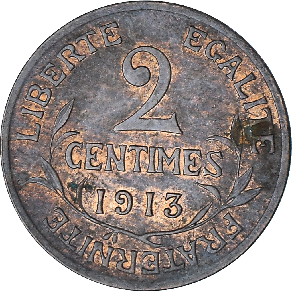 Coin, France, Dupuis, 2 Centimes, 1913, Paris, , Bronze, KM:841