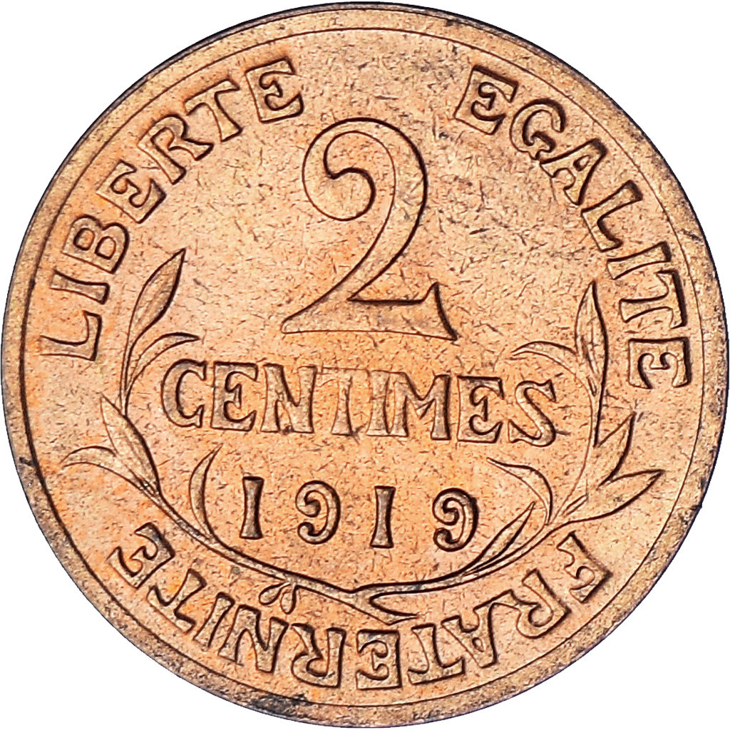 Coin, France, Dupuis, 2 Centimes, 1919, Paris, , Bronze, KM:841
