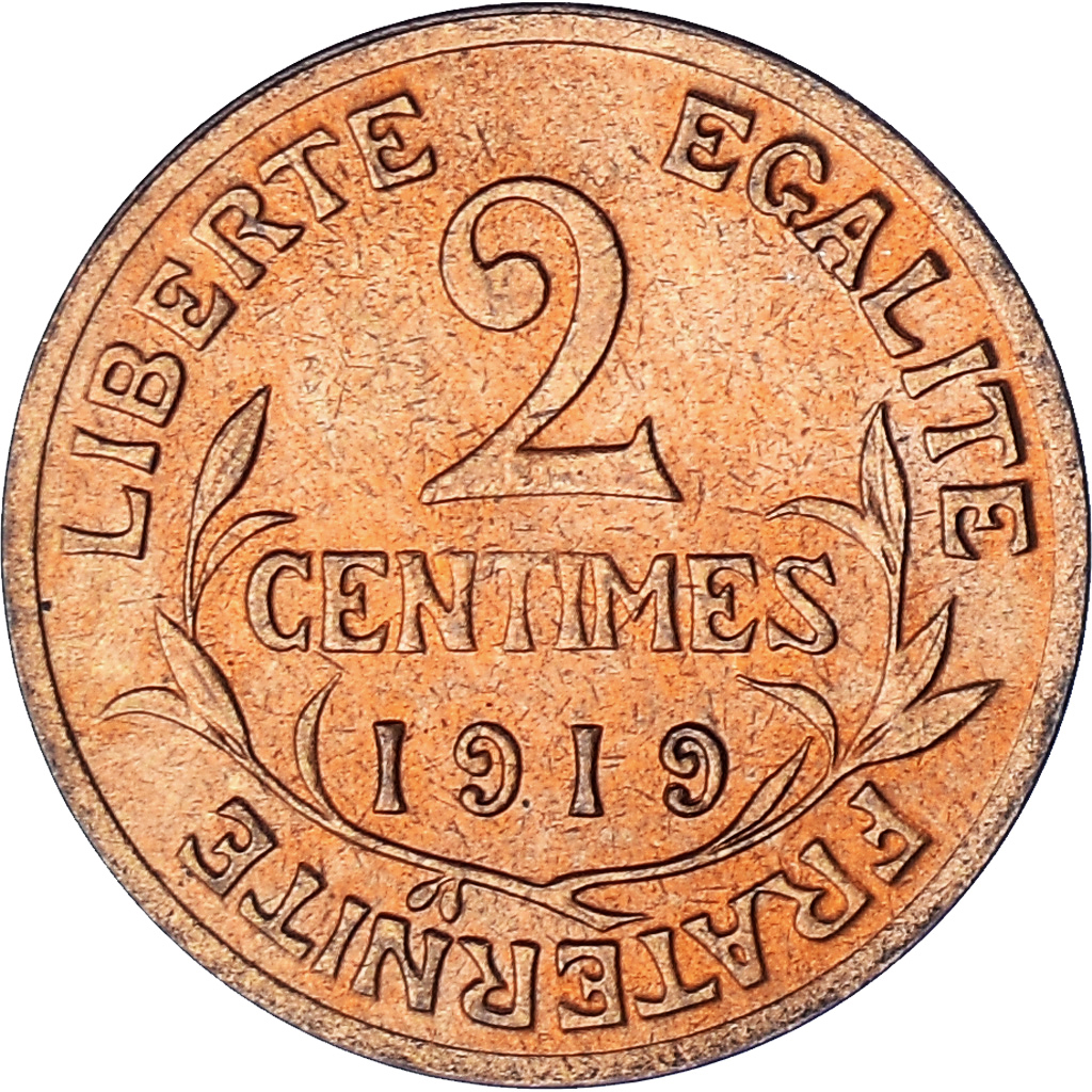 Coin, France, Dupuis, 2 Centimes, 1919, Paris, , Bronze, KM:841