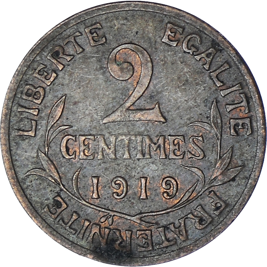 Coin, France, Dupuis, 2 Centimes, 1919, Paris, , Bronze, KM:841
