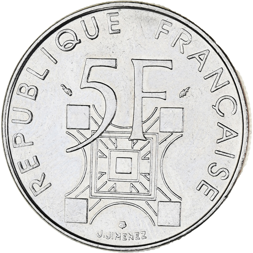 Coin, France, 5 Francs, 1989, , Nickel