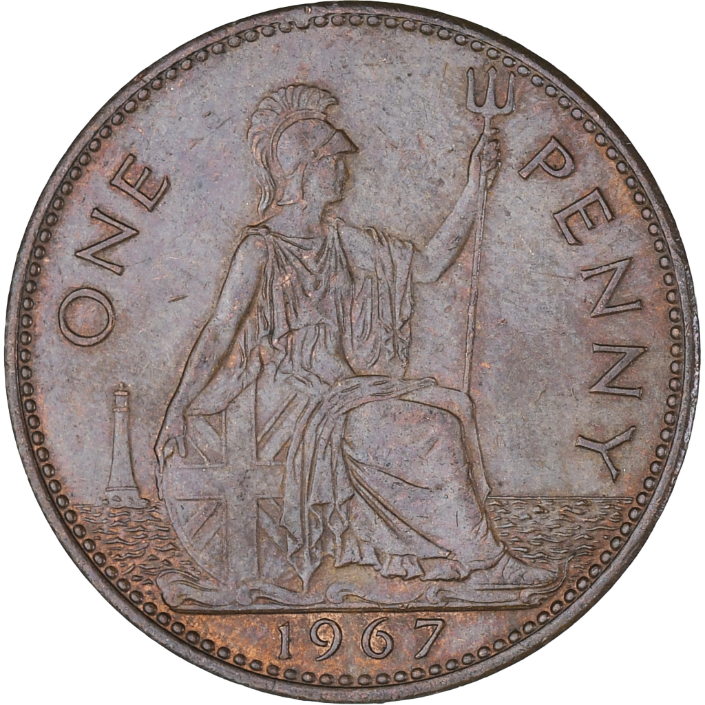 Coin, Great Britain, Penny, 1967, , Bronze