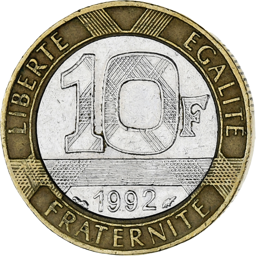 Coin, France, Génie, 10 Francs, 1992, , Bi-Metallic, KM:964.1