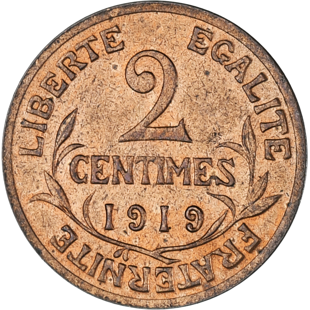 Coin, France, Dupuis, 2 Centimes, 1919, Paris, , Bronze, KM:841