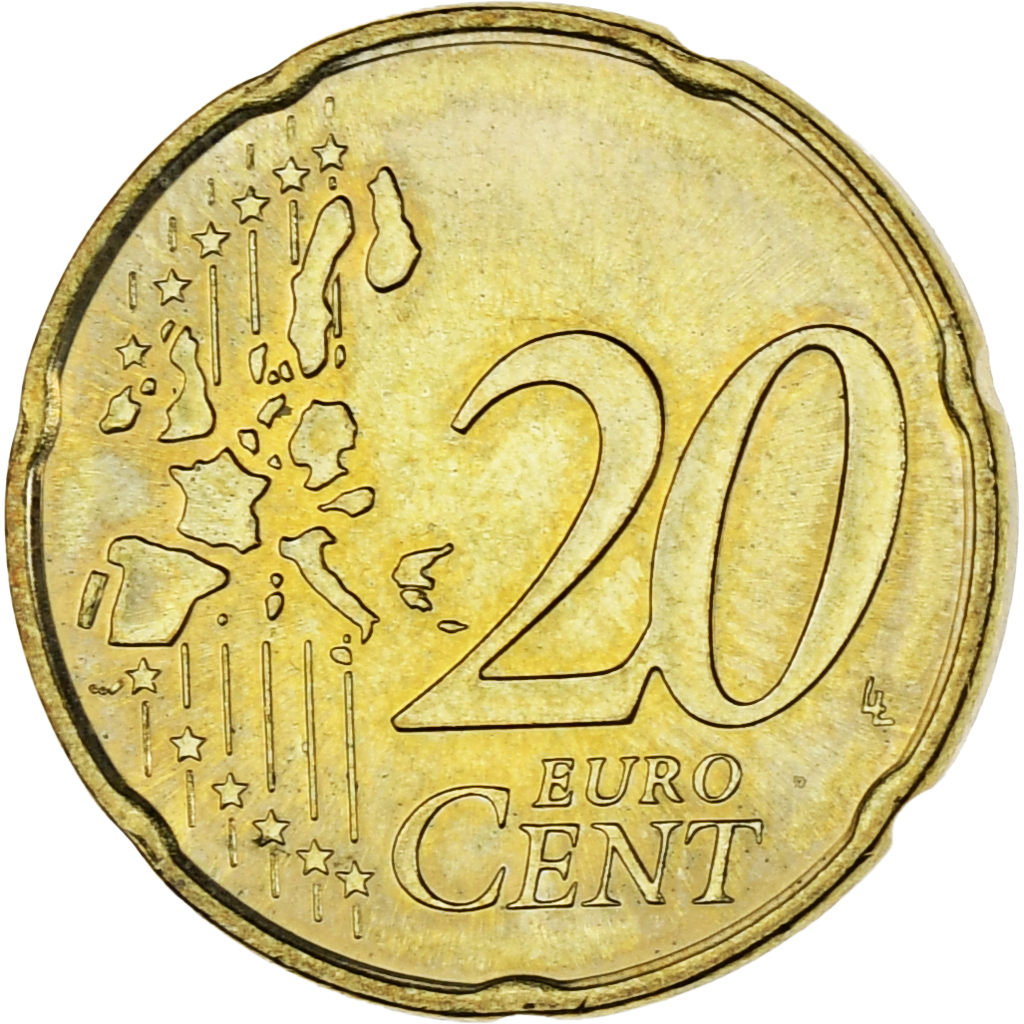 Monaco, Rainier III, 20 Euro Cent, 2002, Paris, , Brass, Gadoury:MC176