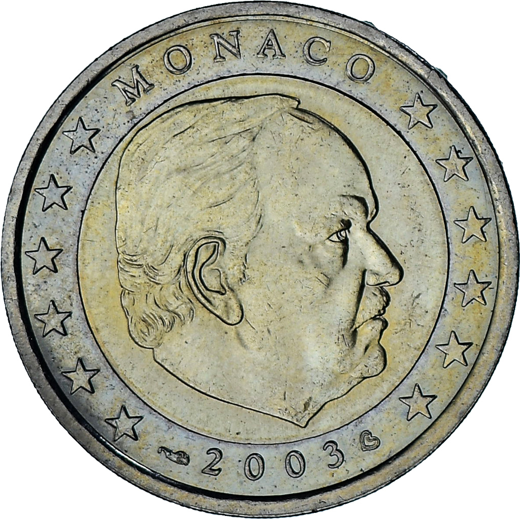 Monaco, Rainier III, 2 Euro, 2003, Paris, VZ, Bi-Metallic, Gadoury:MC179, KM:174