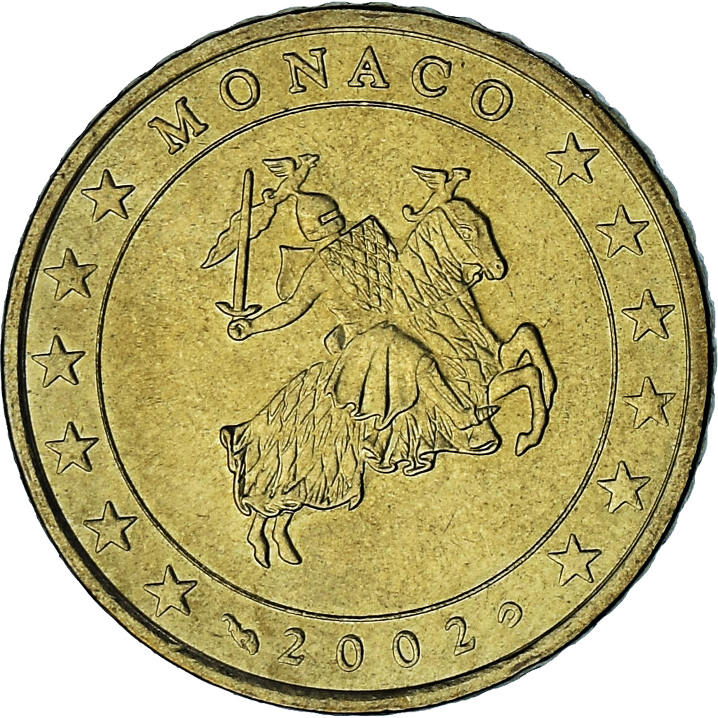 Monaco, Rainier III, 50 Euro Cent, 2002, Paris, , Brass, Gadoury:MC177