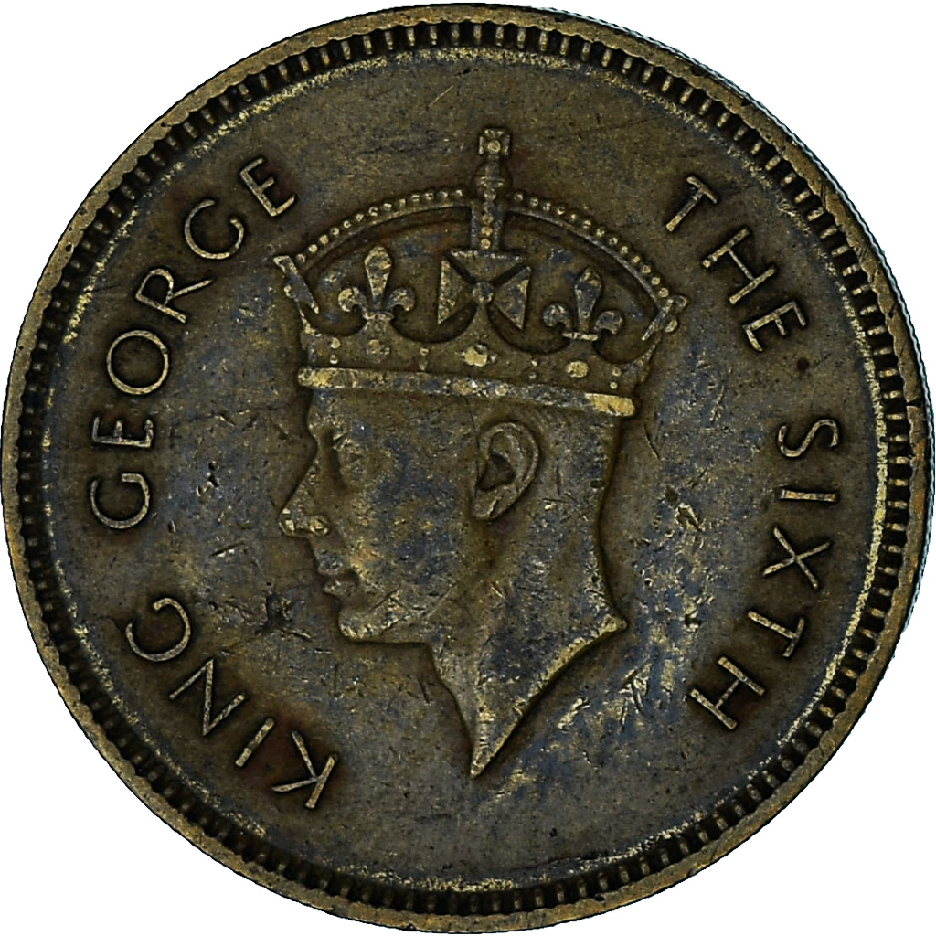 Ceylon, George VI, 50 Cents, 1951, Nickel-brass, , KM:123