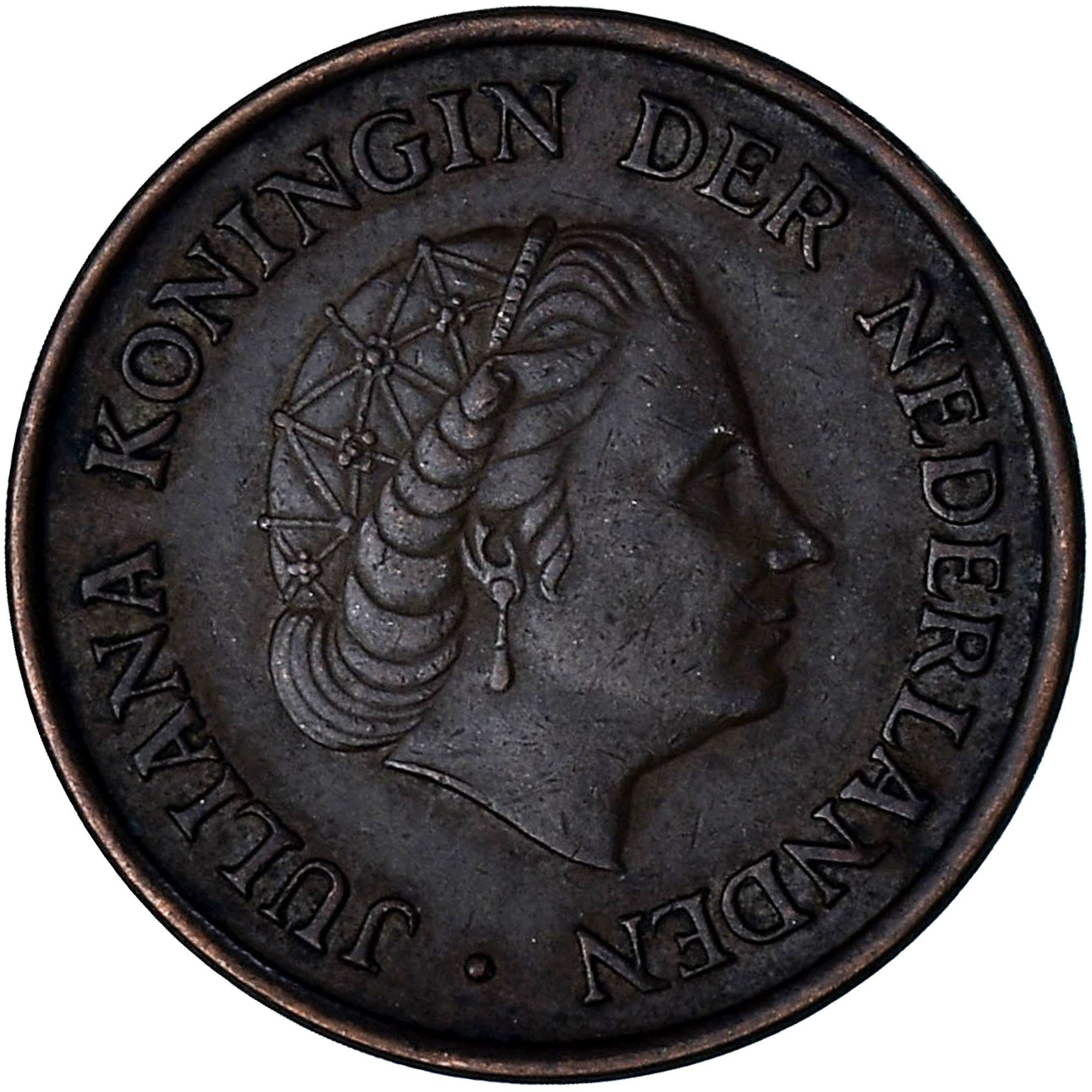 Netherlands, Juliana, 5 Cents, 1955, Bronze, , KM:181