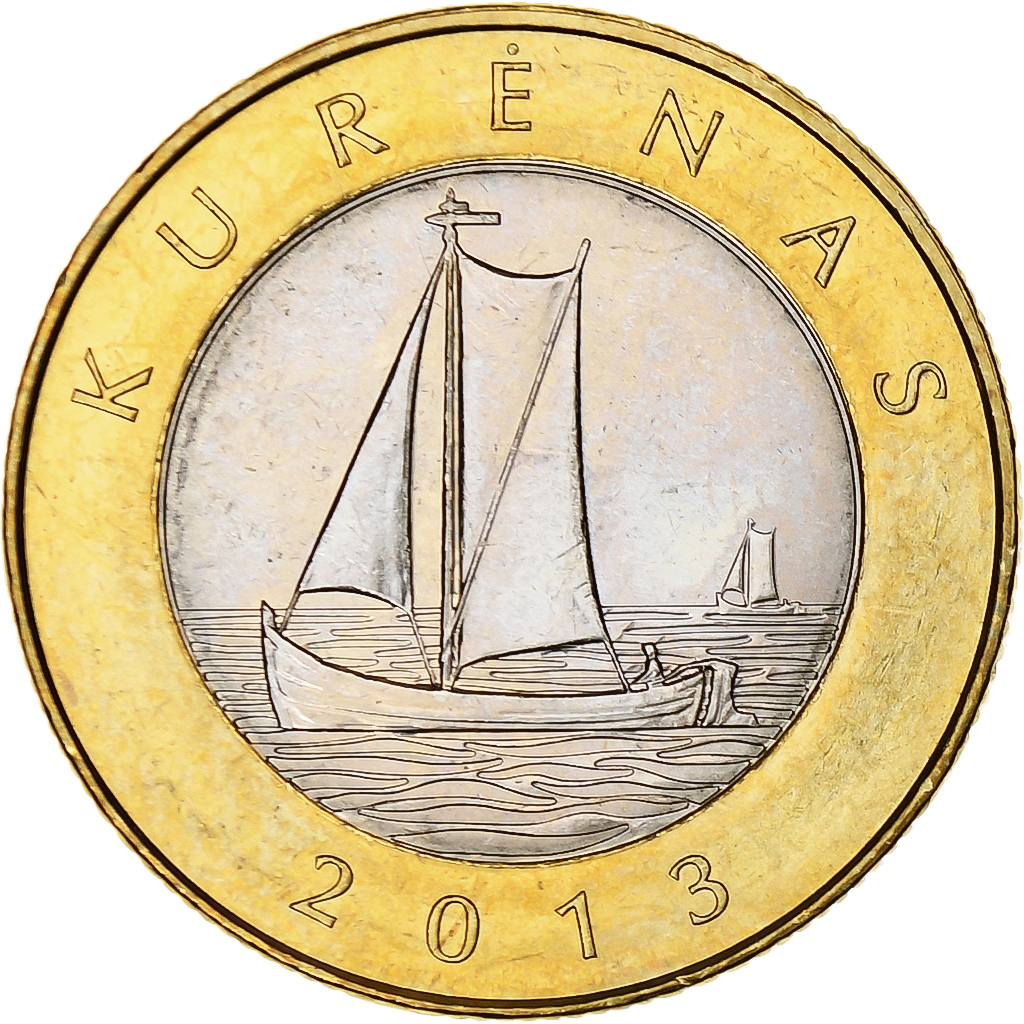 Lithuania, 2 Litai, 2013, kurenas, Bi-Metallic, , KM:112