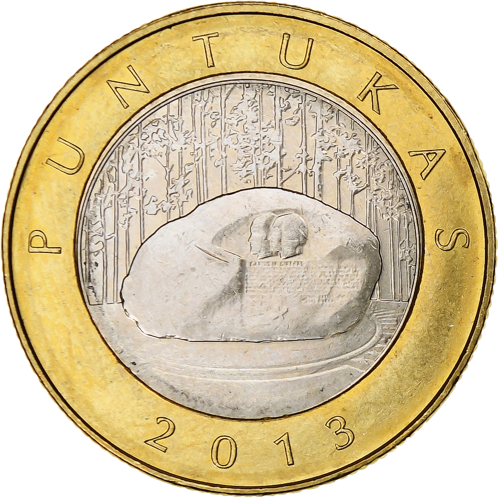 Lithuania, 2 Litai, 2013, Puntukas, Bi-Metallic, , KM:112