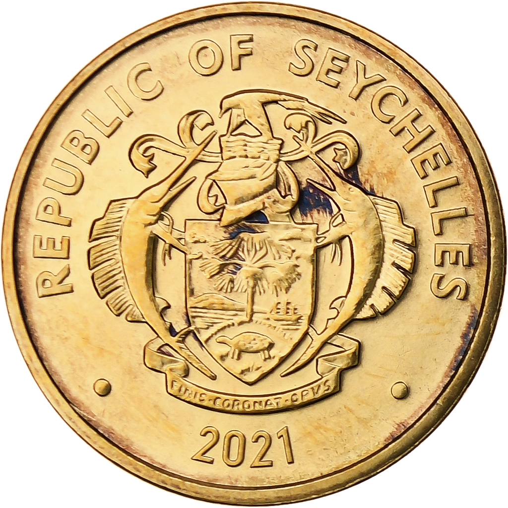 Seychelles, 5 Cents, 2021, Bronze Plated Steel, 