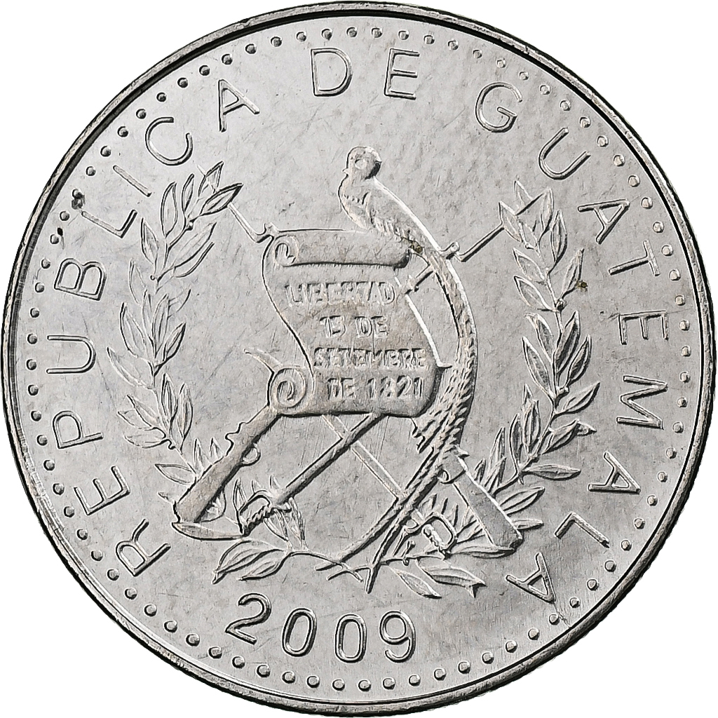 Guatemala, 10 Centavos, 2009, Copper-nickel, MS, KM:277.6