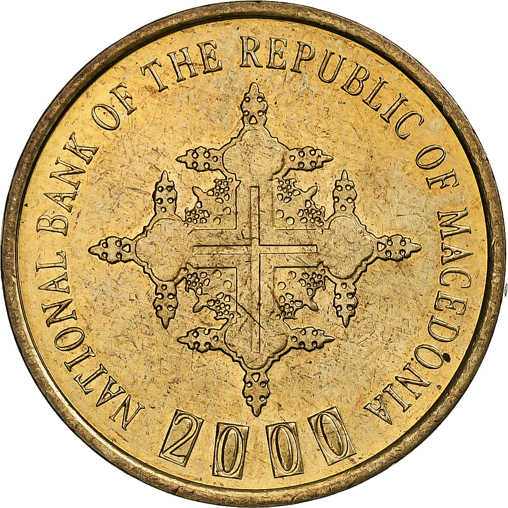 Macedonia, Denar, 2000, Bronze, , KM:27