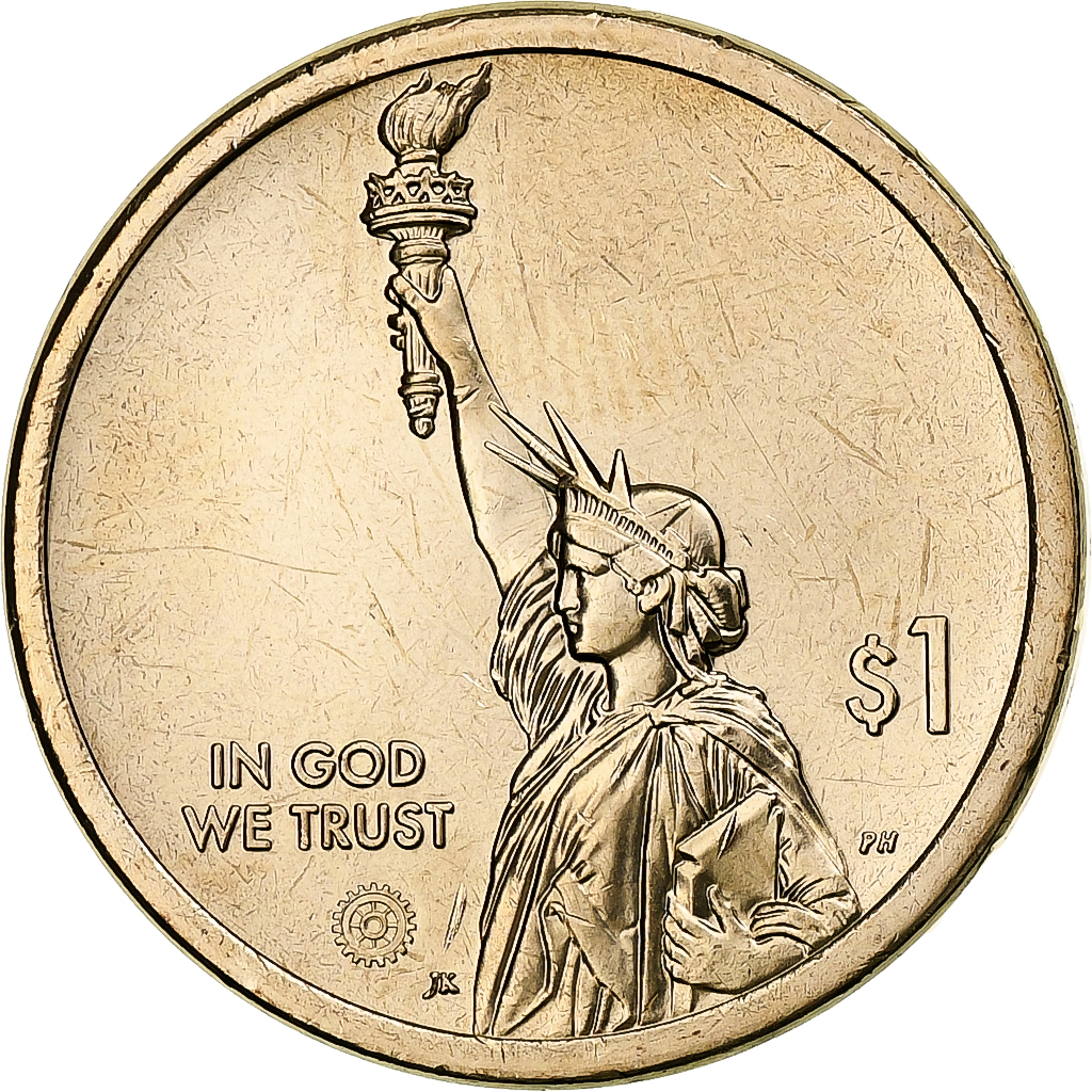 United States, Dollar, American Innovation, 2023, Brass manganese, 