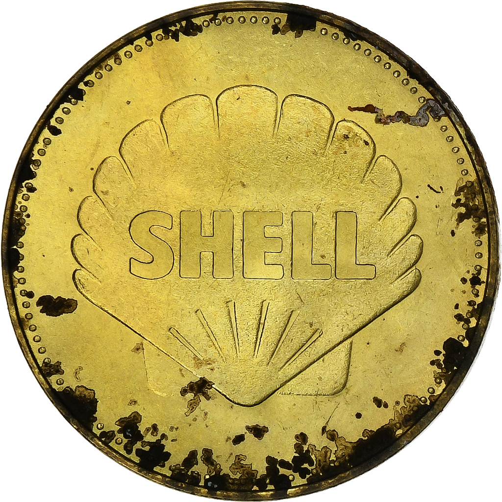 France, Medal, Collection Shell, Amstrong et Scott, Gemini 8, Bronze-Aluminium