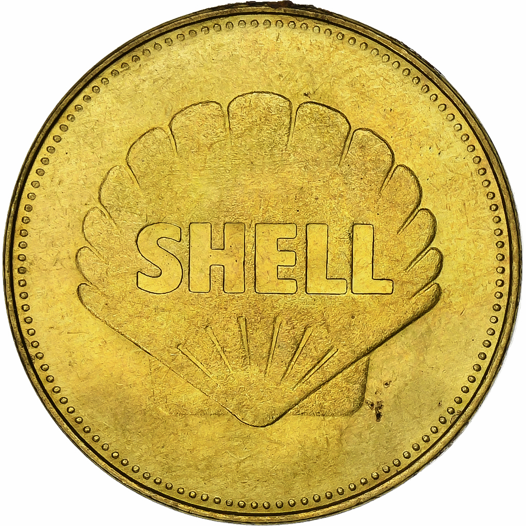 France, Token, Collection Shell, Apollo 11, Bronze-Aluminium, 