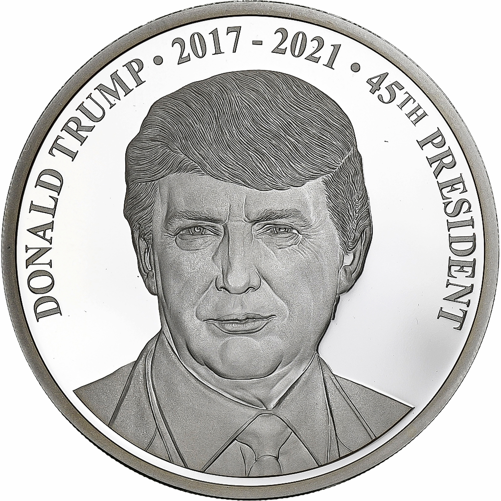 United States of America, Medal, Donald Trump, Copper-nickel, 