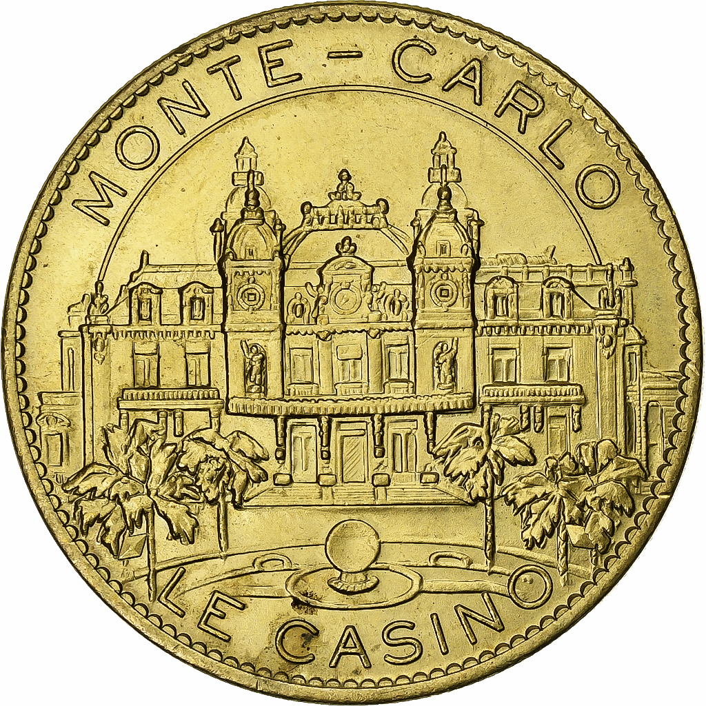 カジノ・ド・モンテカルロ（CASINO DE MONTE CARLO）のトークン Magnet Monte-Carlo casino token Gold
