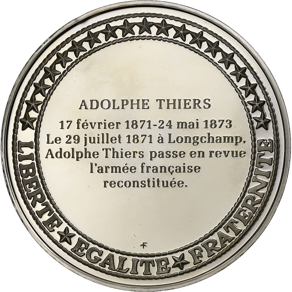 France, Médaille, Les Présidents de la République, Adolphe Thiers, Argent