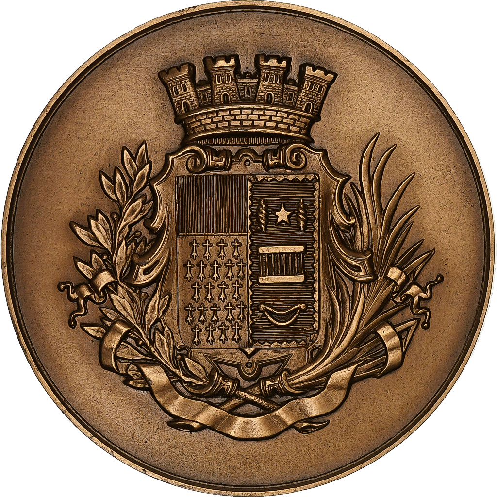 France, Medal, Ville de Roubaix, Bronze, Dubois.H, 