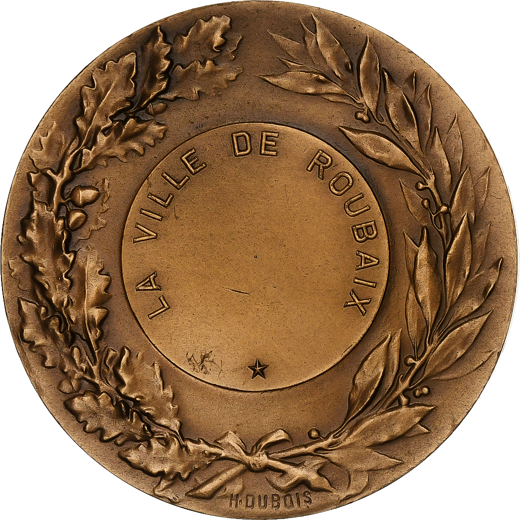 France, Medal, Ville de Roubaix, Bronze, Dubois.H, 