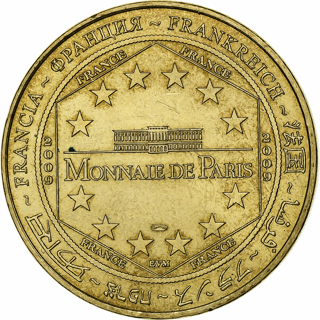 France, Medal, La cité de Carcassonne, 2009, MDP, Copper-nickel Aluminium