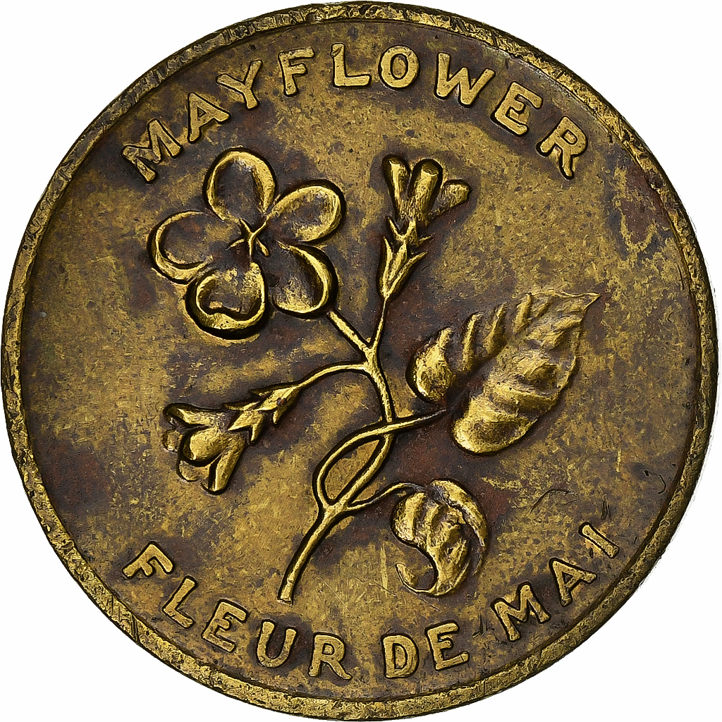 クーランマラン、バイオバランス Canada, Medal, Nova Scotia - Mayflower, 1867, Bronze, | Tokens