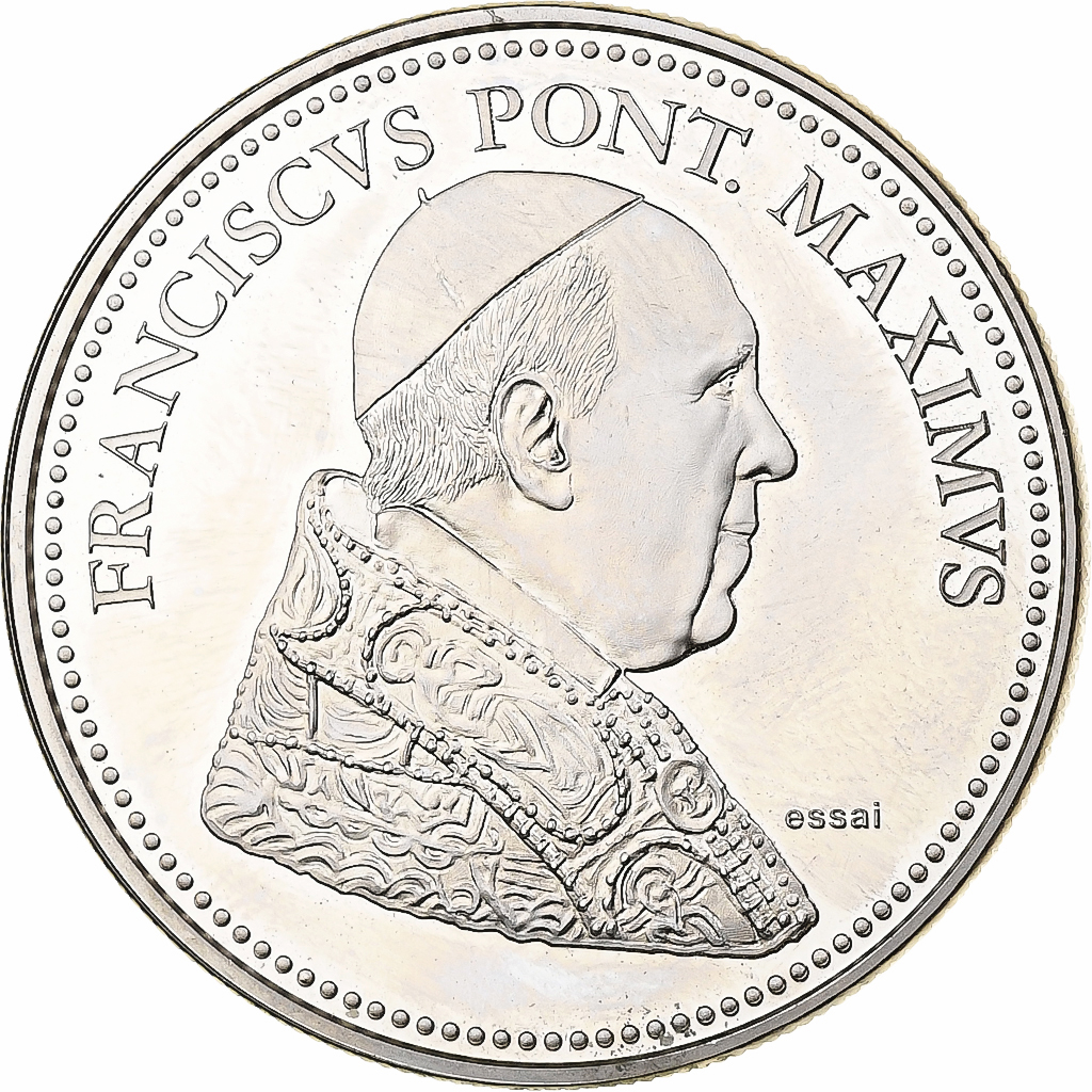 France, Medal, Franciscus Pontifex Maximus, Nickel, 