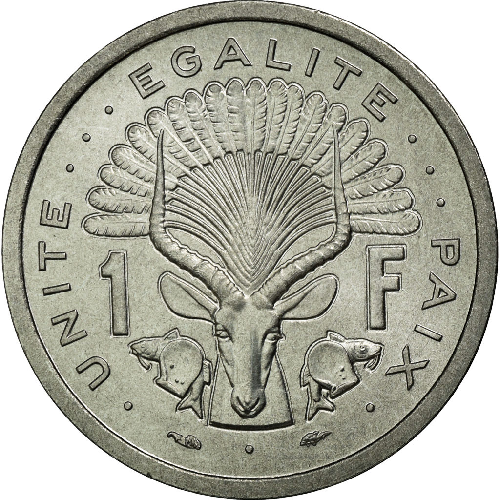 Coin, Djibouti, Franc, 1977, , Aluminium, KM:E1