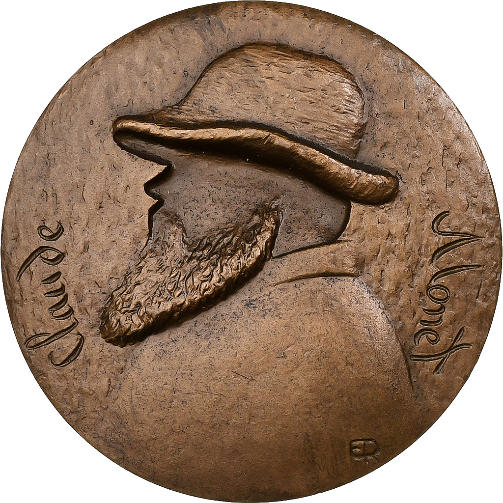 France, Medal, Claude Monet, 1968, Bronze, 