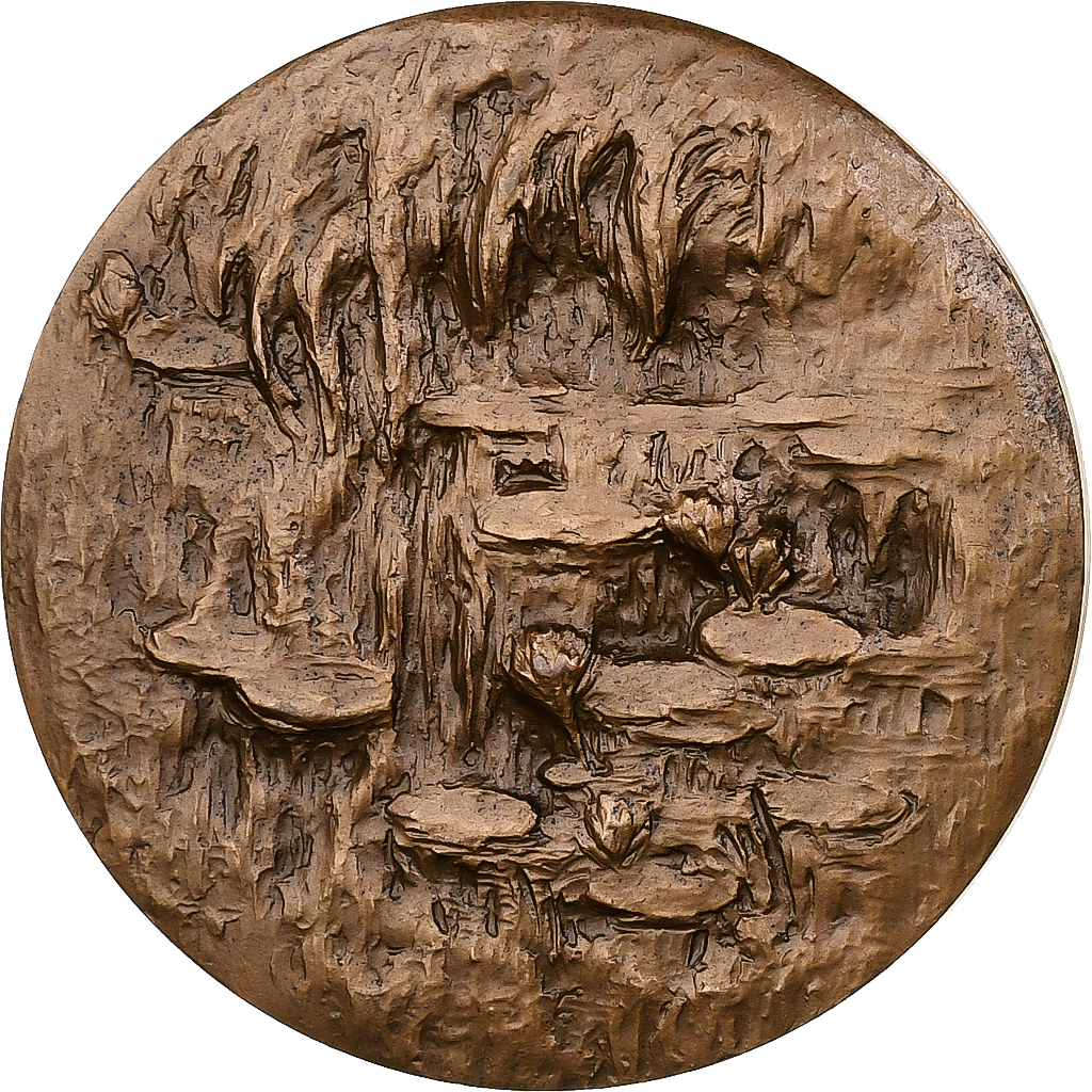 France, Medal, Claude Monet, 1968, Bronze, 