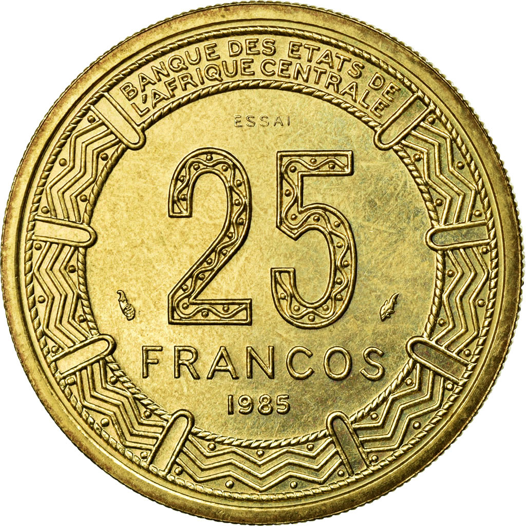 Coin, Equatorial Guinea, 25 Francos, 1985, , Aluminum-Bronze, KM:E29