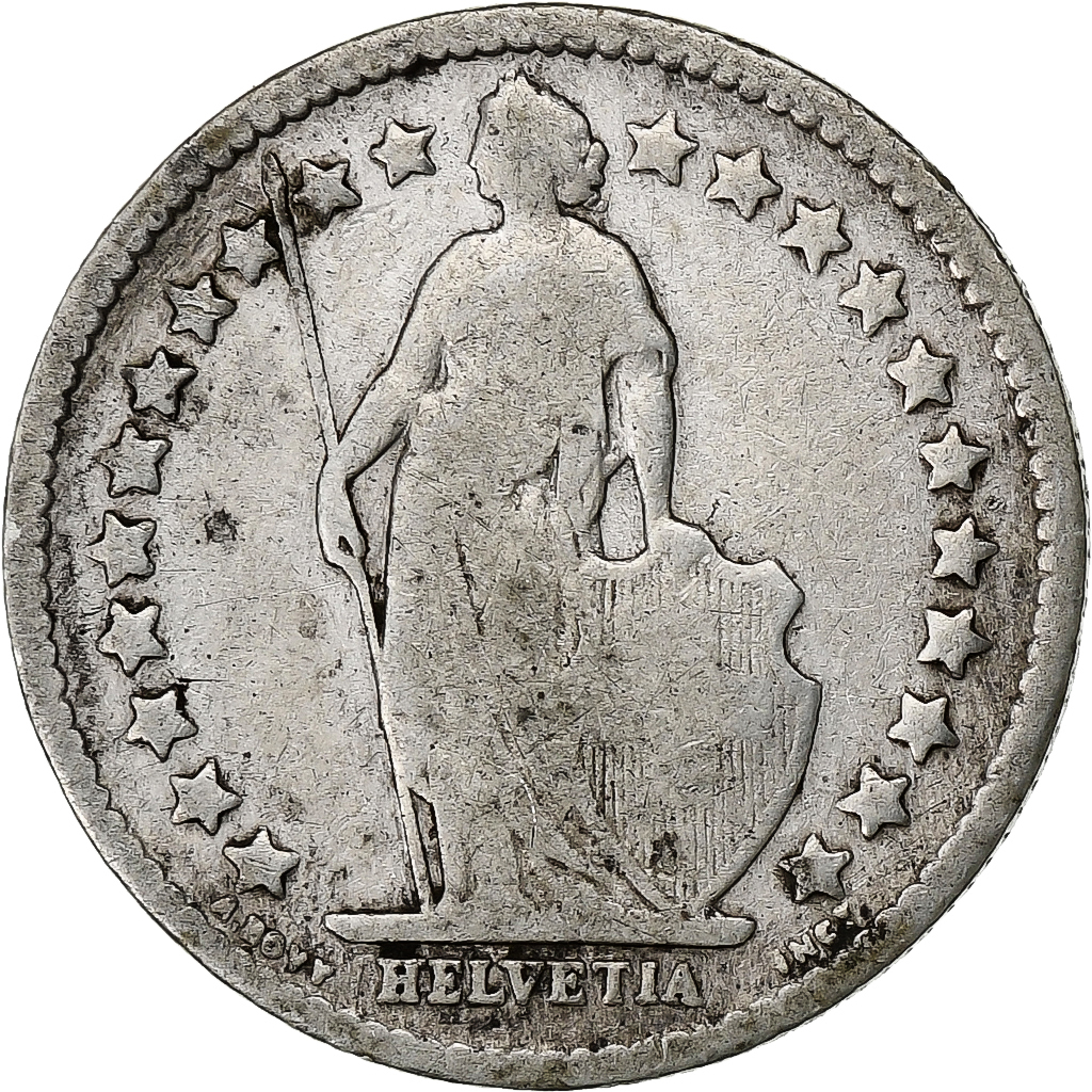 Switzerland, 1/2 Franc, 1906, Bern, Silver, , KM:23