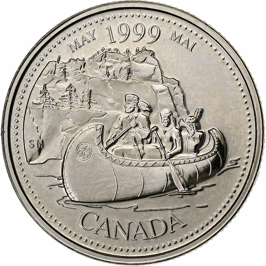 Canada, Elizabeth II, 25 Cents, 1999, Royal Canadian Mint, Nickel, 