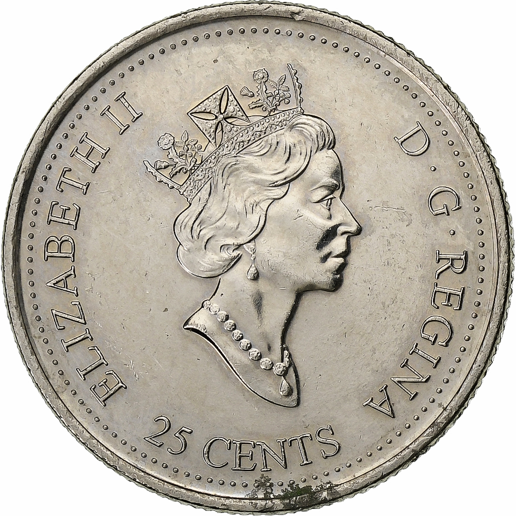 Canada, Elizabeth II, 25 Cents, 2000, Royal Canadian Mint, Nickel, 