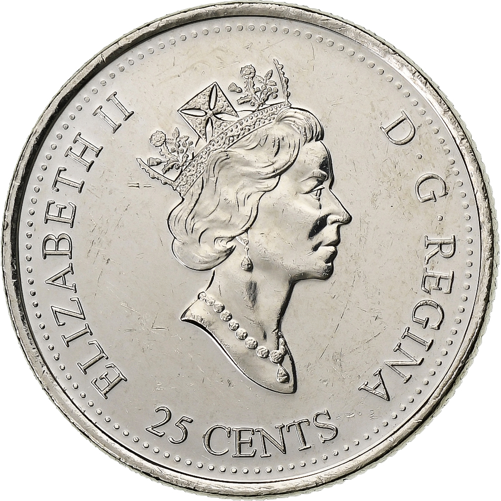 Canada, Elizabeth II, 25 Cents, 1999, Royal Canadian Mint, Nickel, 