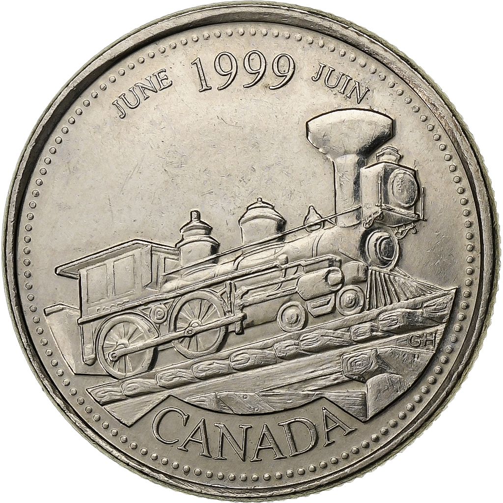Canada, Elizabeth II, 25 Cents, 1999, Royal Canadian Mint, Nickel, 