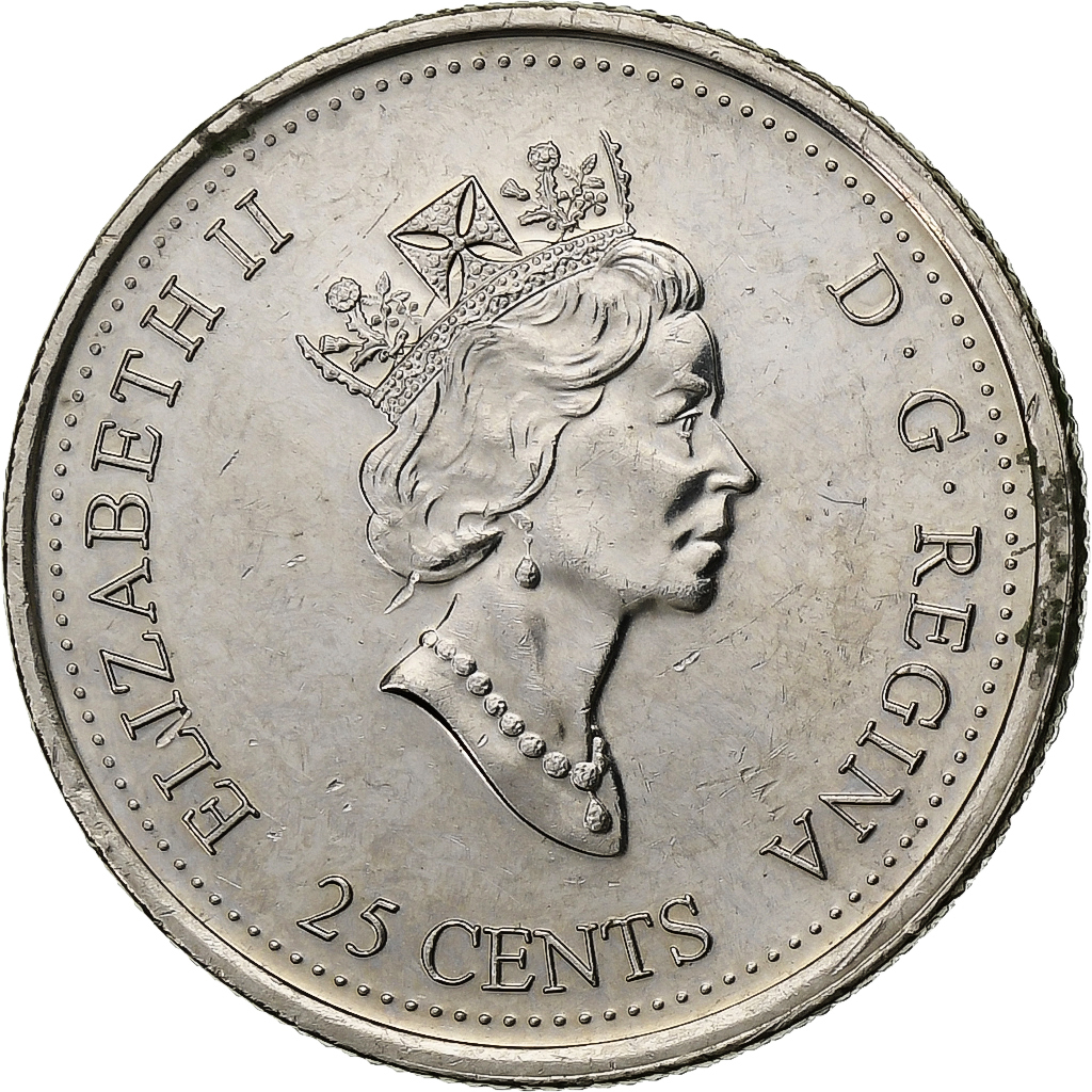 Canada, Elizabeth II, 25 Cents, 2000, Royal Canadian Mint, Nickel, 