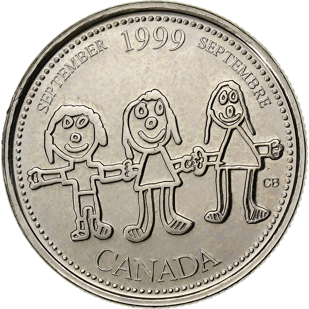 Canada, Elizabeth II, 25 Cents, 1999, Royal Canadian Mint, Nickel, 