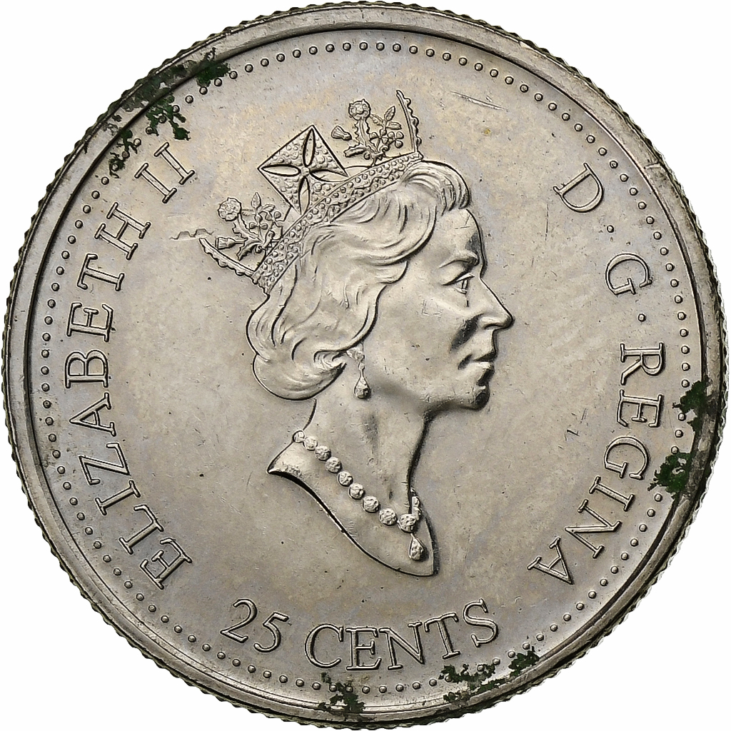 Canada, Elizabeth II, 25 Cents, 2000, Royal Canadian Mint, Nickel, 