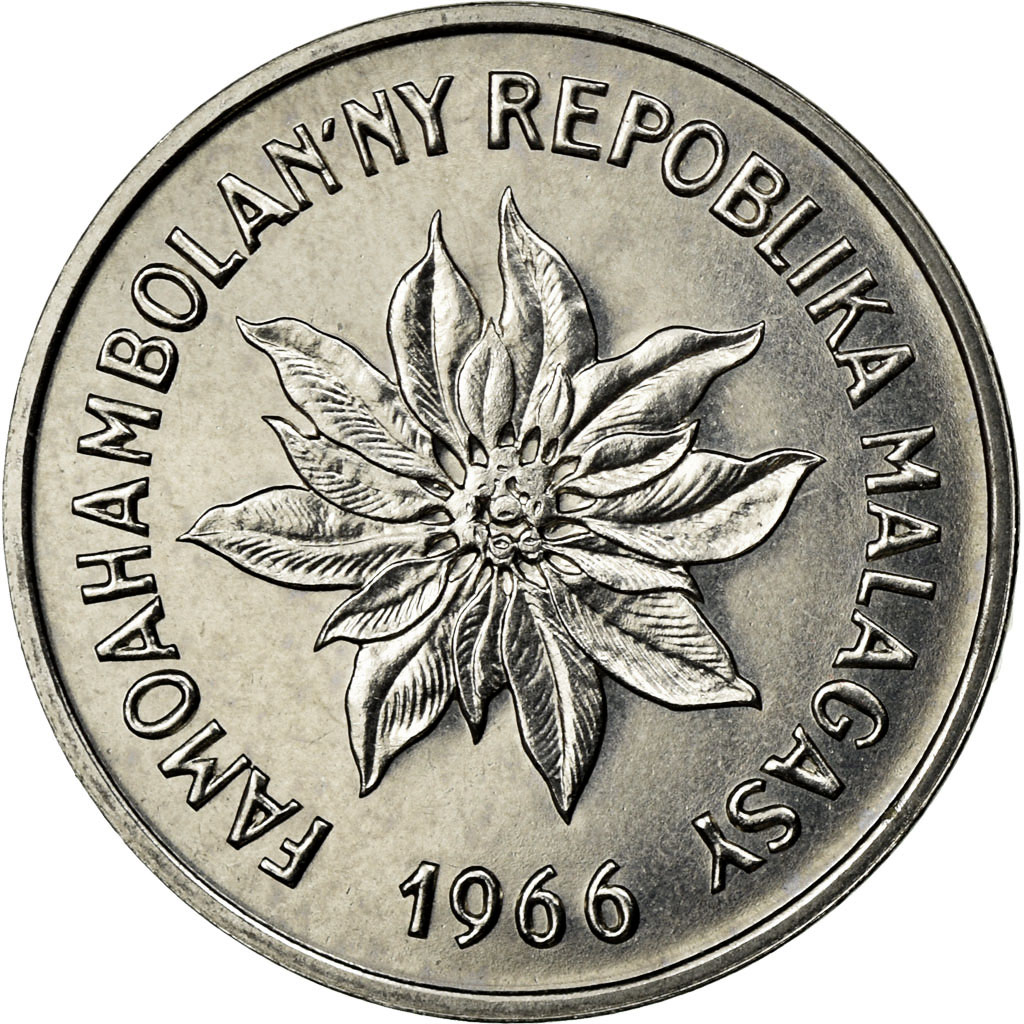 Coin, Madagascar, Franc, 1966, Paris, , Stainless Steel, KM:8