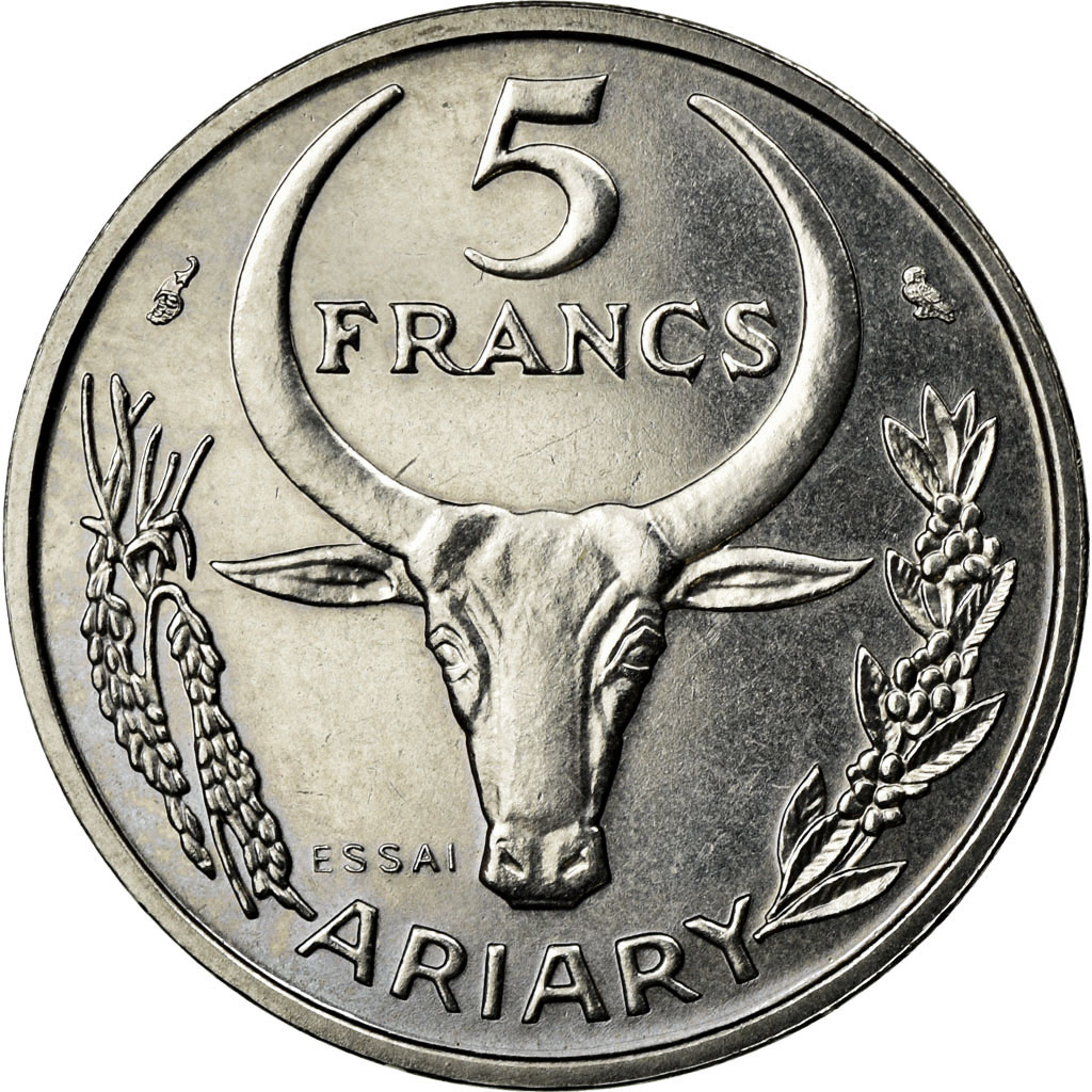 Coin, Madagascar, Franc, 1966, Paris, , Stainless Steel, KM:8