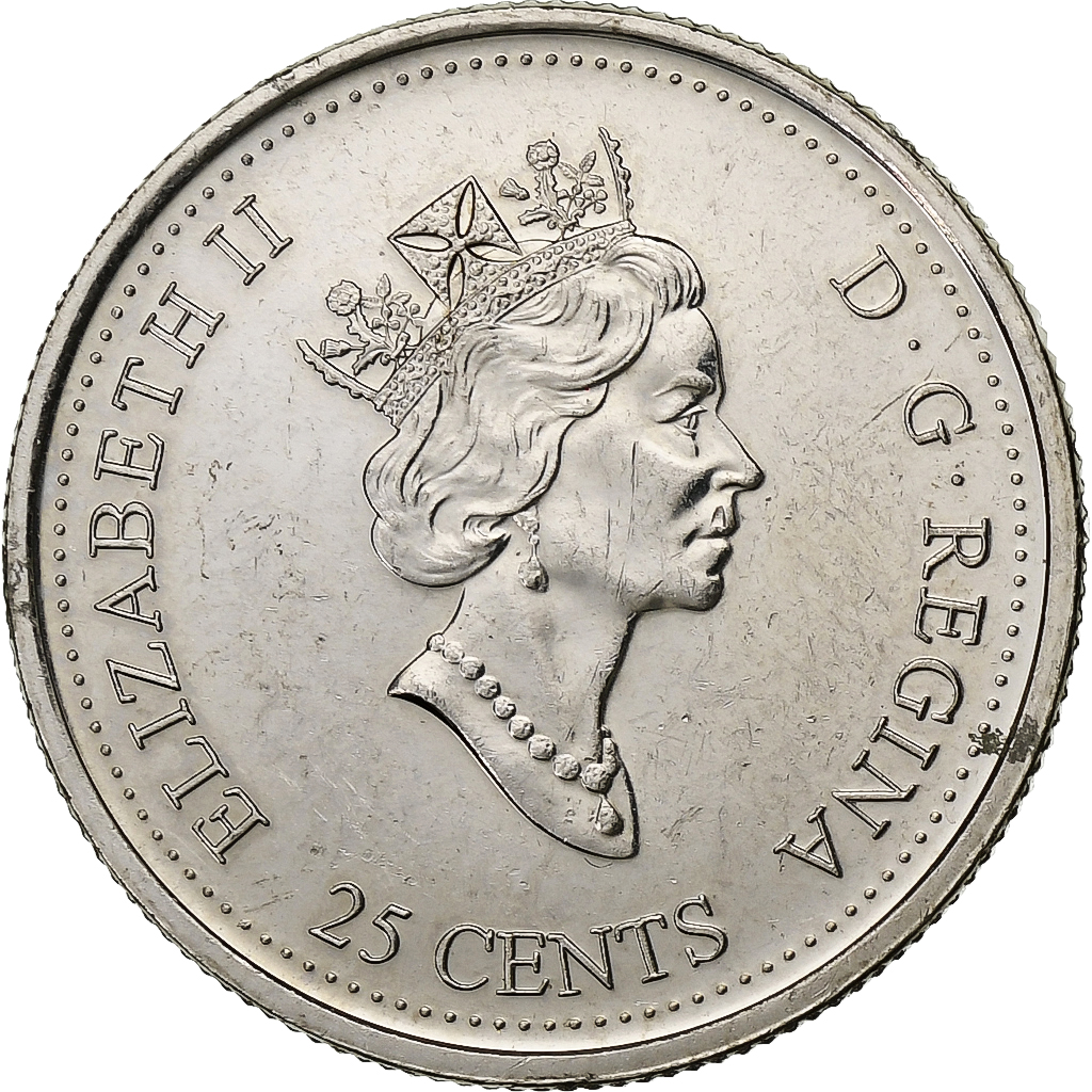 Canada, Elizabeth II, 25 Cents, 2000, Royal Canadian Mint, Nickel, 