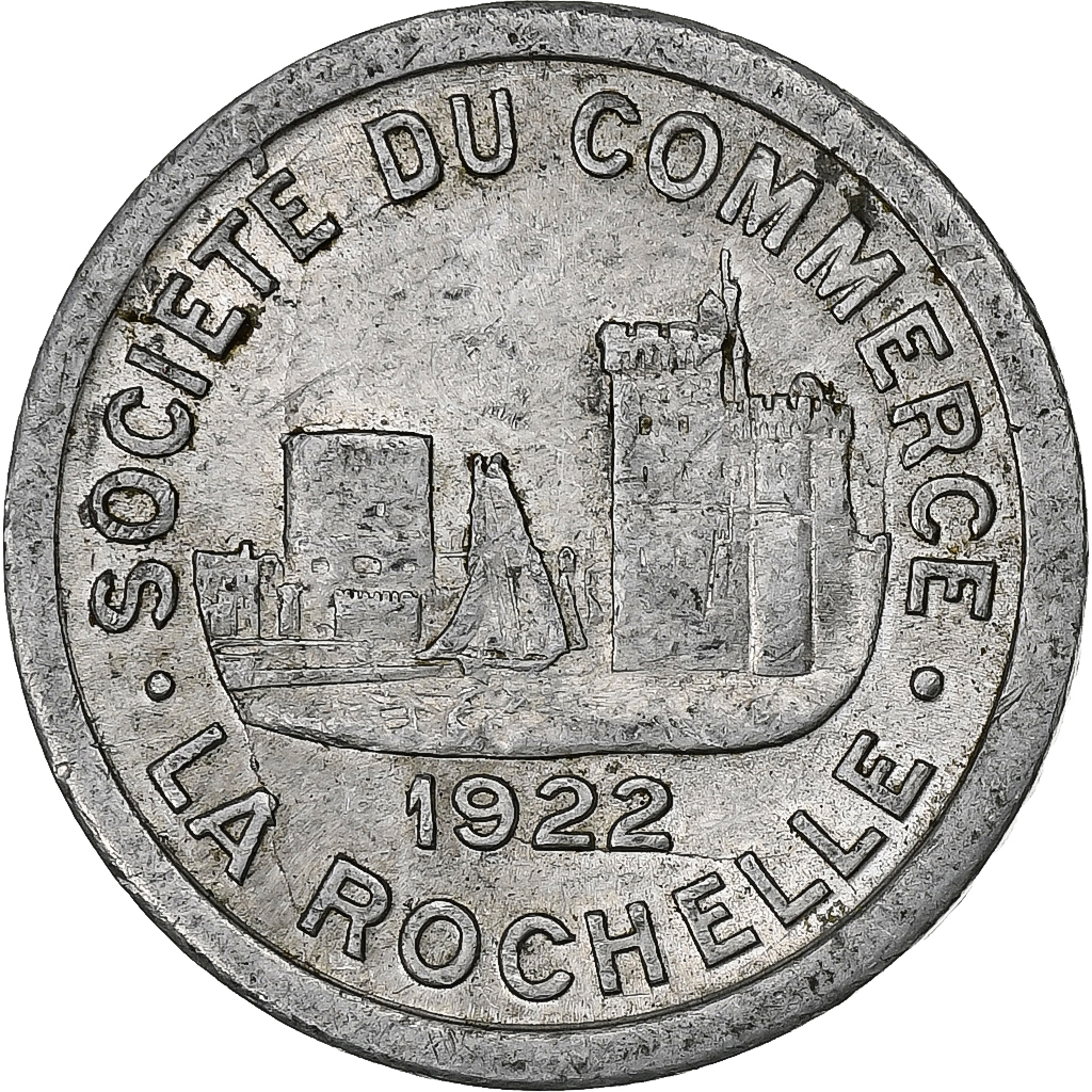 France, Société du Commerce - La Rochelle, 10 Centimes, 1922, 