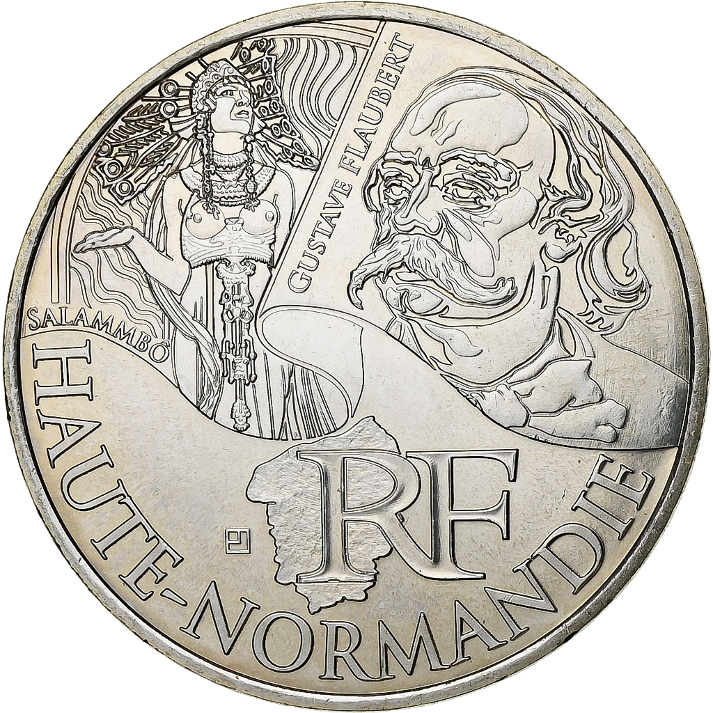 France, 10 Euro, Haute-Normandie, 2012, Paris, Silver, , Gadoury:EU514