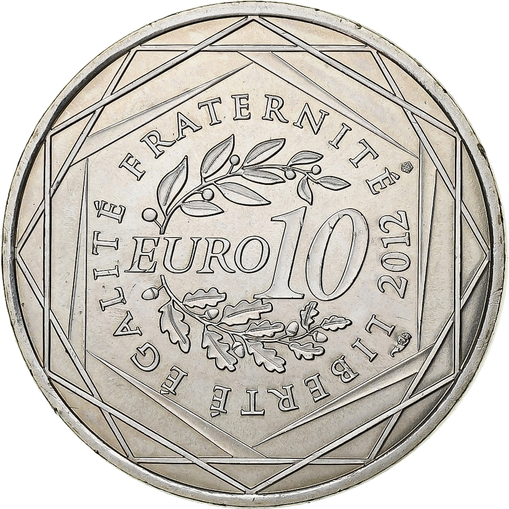 France, 10 Euro, Haute-Normandie, 2012, Paris, Silver, , Gadoury:EU514